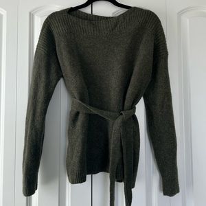 Madewell belted sweater